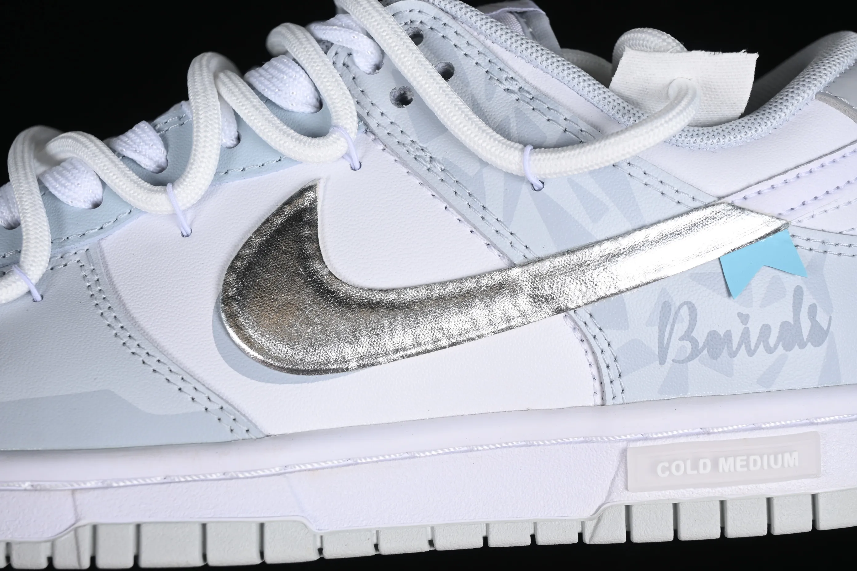 All categories Nk SB Dunk series Nk SB Dunk Low low-top sneakers Nk Dunk Low Retro light gray blue silver SB strap low-top casual sneakers HF0730-160